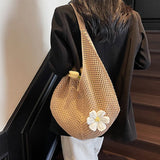 Women's Hollow Weave Crochet Bag Shoulder Straps – Daily Use
