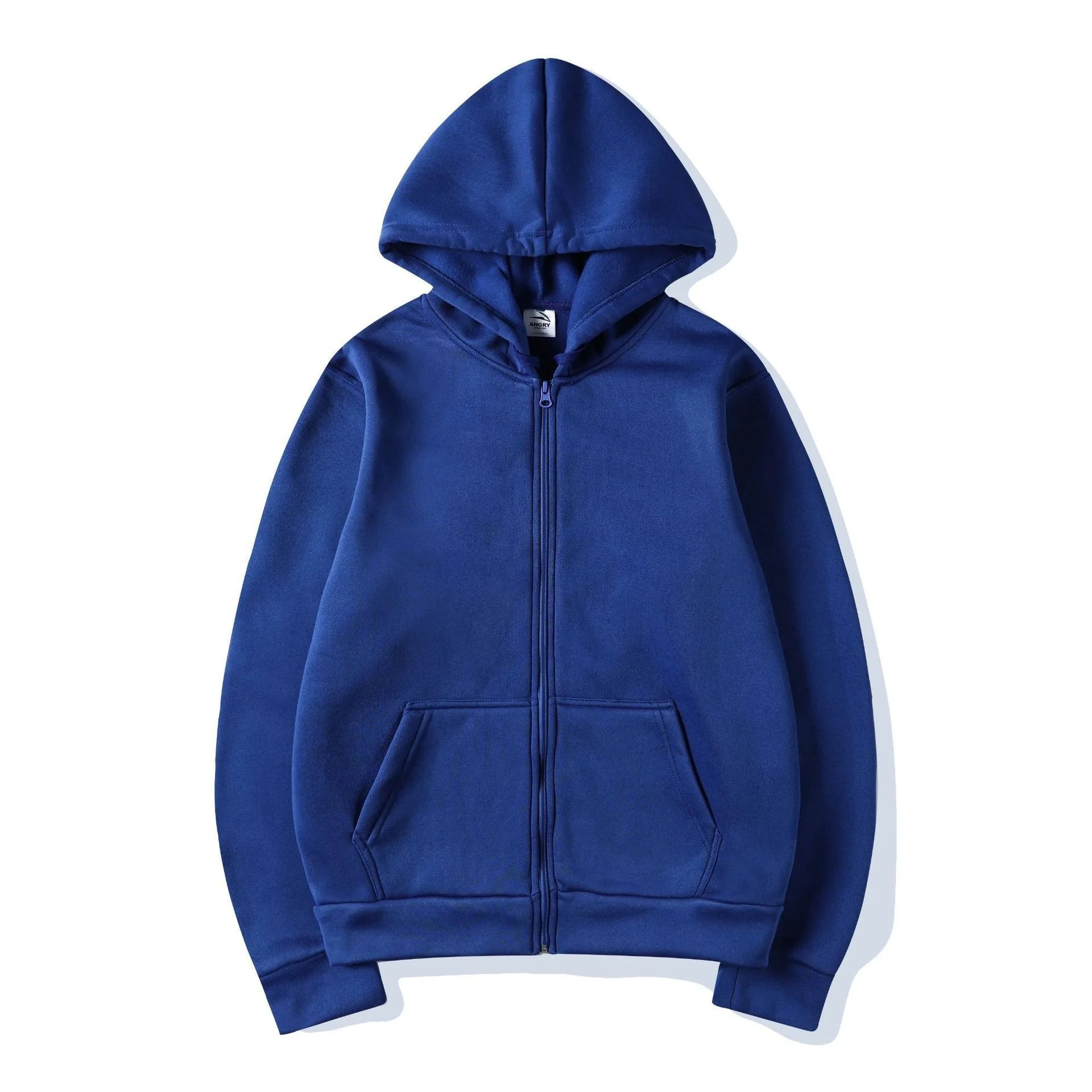 Women's Hoodie Full Zip Front Pocket Ribbed Hem – Everyday Streetwear