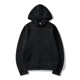 Women's Hoodie Full Zip Front Pocket Ribbed Hem – Everyday Streetwear