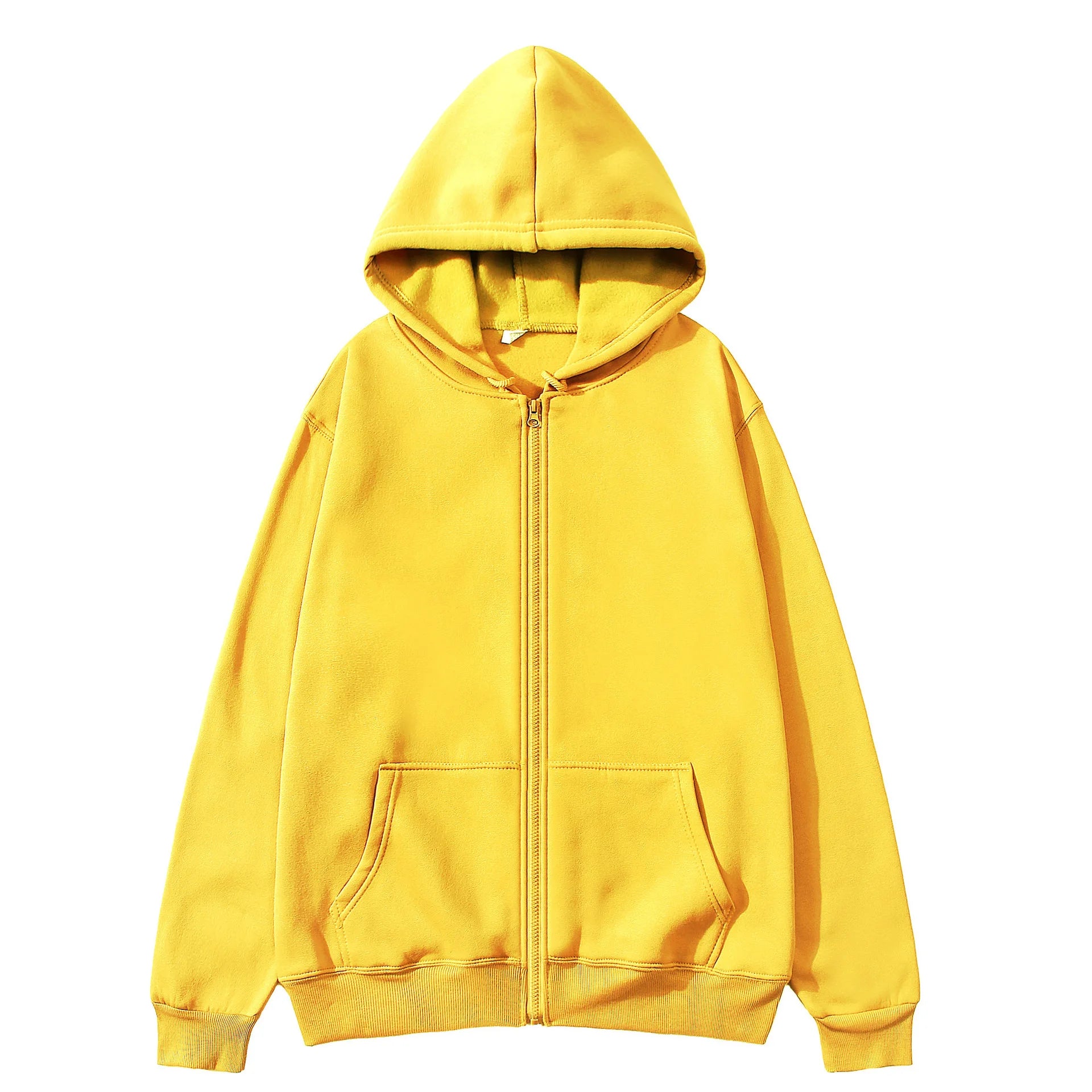 Women's Hoodie Zip Front Long Sleeve Kangaroo Pocket – Daily Streetwear