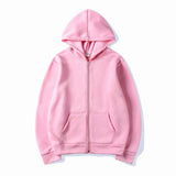 Women's Hoodie Zip Front Long Sleeve Kangaroo Pocket – Daily Streetwear