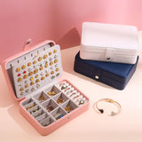 Women's Jewelry Box Flip Top Earring Board Ring Rolls – Vanity Setup