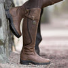 Women's Knee-High Boots Buckle Strap Round Toe – Country Fair Visits