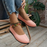 Women's Knit Shoes Round Toe Low Heel – Daily Wear Travel