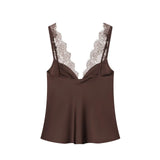Women's Lace Trim Camisole Top Spaghetti Strap – Date Night