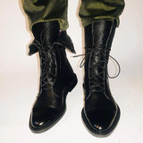 Women's Lace Up Ankle Boots Rounded Cap Toe – Seasonal Everyday Style