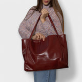 Women's Large Shoulder Bag Zip Top Tote – Everyday Work
