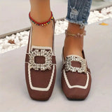 Women's Loafers Closed Toe Buckle Slip On – Daily Workwear