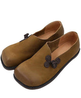 Women’s Loafers Rounded Toe Slip-On Knot Accent Flat Sole – Weekend Market Visits