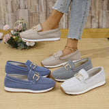 Women's Loafers Slip On Horsebit Closed Toe Low Sole – Daily Errands