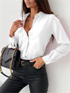 Women's Long Sleeve ShirtButton Down Collar – Business Casual