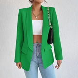 Women's Longline Blazer Open Front Long Sleeve - Work Office
