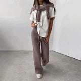 Women's Loungewear Set Turtleneck Long Sleeve Pants – Home Retreat