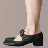 Women's Mary Jane Shoes Round Toe Buckle Strap Low Block – Daytime Outings