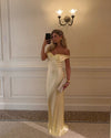 Women's Maxi Dress Off Shoulder Fitted Backless – Wedding Guest