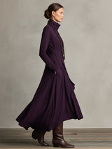 Women's Maxi Dress Turtleneck Long Sleeve Wrap Front Asymmetric Hem – Dinner Party