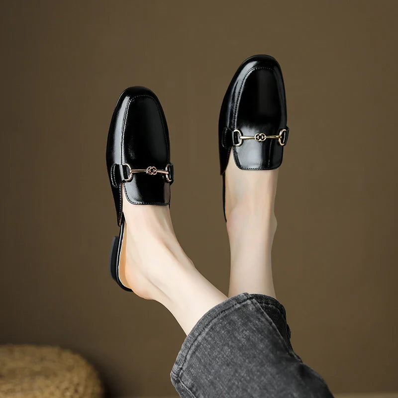 Women's Mule Loafers Closed Toe Slip On – Going Out