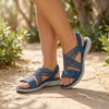 Women's Open Toe Sandals Crisscross Strappy Flat – Beach Vacation