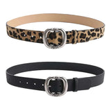Women's Oval Buckle Belt Flat Strap – Office Wear