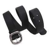 Women's Oval Buckle Belt Flat Strap – Office Wear