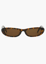 Women's Oval Sunglasses Black Narrow Frame Tinted Lens – Beach Vacation