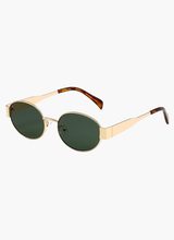 Women's Oval Sunglasses Thin Frame Tinted Lens – Beach Vacation