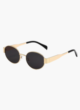 Women's Oval Sunglasses Thin Frame Tinted Lens – Beach Vacation