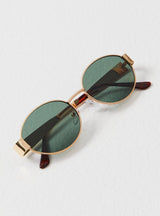 Women's Oval Sunglasses Thin Frame Tinted Lens – Beach Vacation