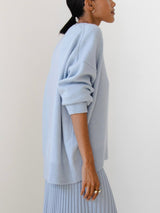 Women's Oversized Cable Knit Sweater Long Sleeve Round Neck – Brunch Date