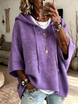 Women’s Oversized Hoodie Drawstrings Wide Sleeves Ribbed Trim – Library Visits