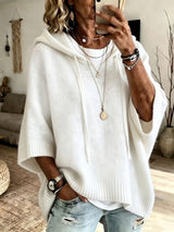 Women’s Oversized Hoodie Drawstrings Wide Sleeves Ribbed Trim – Library Visits