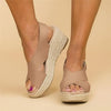 Women's Platform Espadrille Sandals Open Toe Cross Strap Wedge – Casual Summer Style