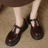 Women's Platform Mary Jane Shoes Closed Toe T-Strap – Casual Wear