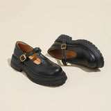 Women's Platform Mary Jane Shoes Closed Toe T-Strap – Casual Wear