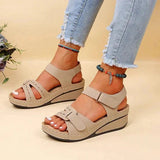Women's Platform Sandals Open Toe Adjustable Buckle Strap – Beach Vacation