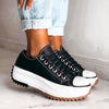 Women's Platform Sneakers Low Top Lace Up – Going Out