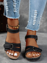 Women's Platform Wedge Sandals Open Toe Ankle Strap – Night Out