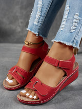 Women's Platform Wedge Sandals Open Toe Ankle Strap – Night Out