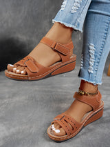 Women's Platform Wedge Sandals Open Toe Ankle Strap – Night Out