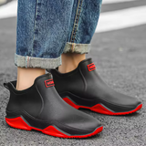 Women's Rain Ankle Boots Waterproof Slip On Rounded Toe – Rainy Weather Wear