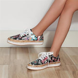 Women's Shoes Lace Up Round Toe Platform Sole – Travel Styling