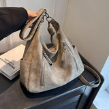 Women's Shoulder Bag Dual Zip Pocket Wide Strap Top Handle – City Errands