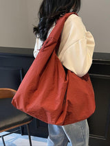 Women's Shoulder Bag Oversized Tote Zip Pocket Wide Strap – Travel