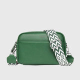 Women’s Shoulder Bag Rectangular Shape Adjustable Strap Exterior Pockets – Museum Days