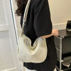 Women's Shoulder Bag Ribbed Hobo Knotted Strap – Casual Everyday