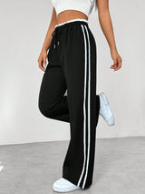 Women's Side Stripe Sweatpants Elastic Waist – Everyday Workout