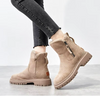 Women's Side Zip Ankle Boots Lined Opening Lug Sole – Cold Weather Shopping