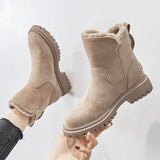 Women's Side Zip Ankle Boots Lined Opening Lug Sole – Cold Weather Shopping