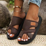 Women's Slide Sandals Open Toe Adjustable Strap – Beach Vacation