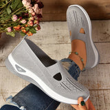 Women's Slip-On Shoes Low Top Closed Toe Knit – Walking Everyday